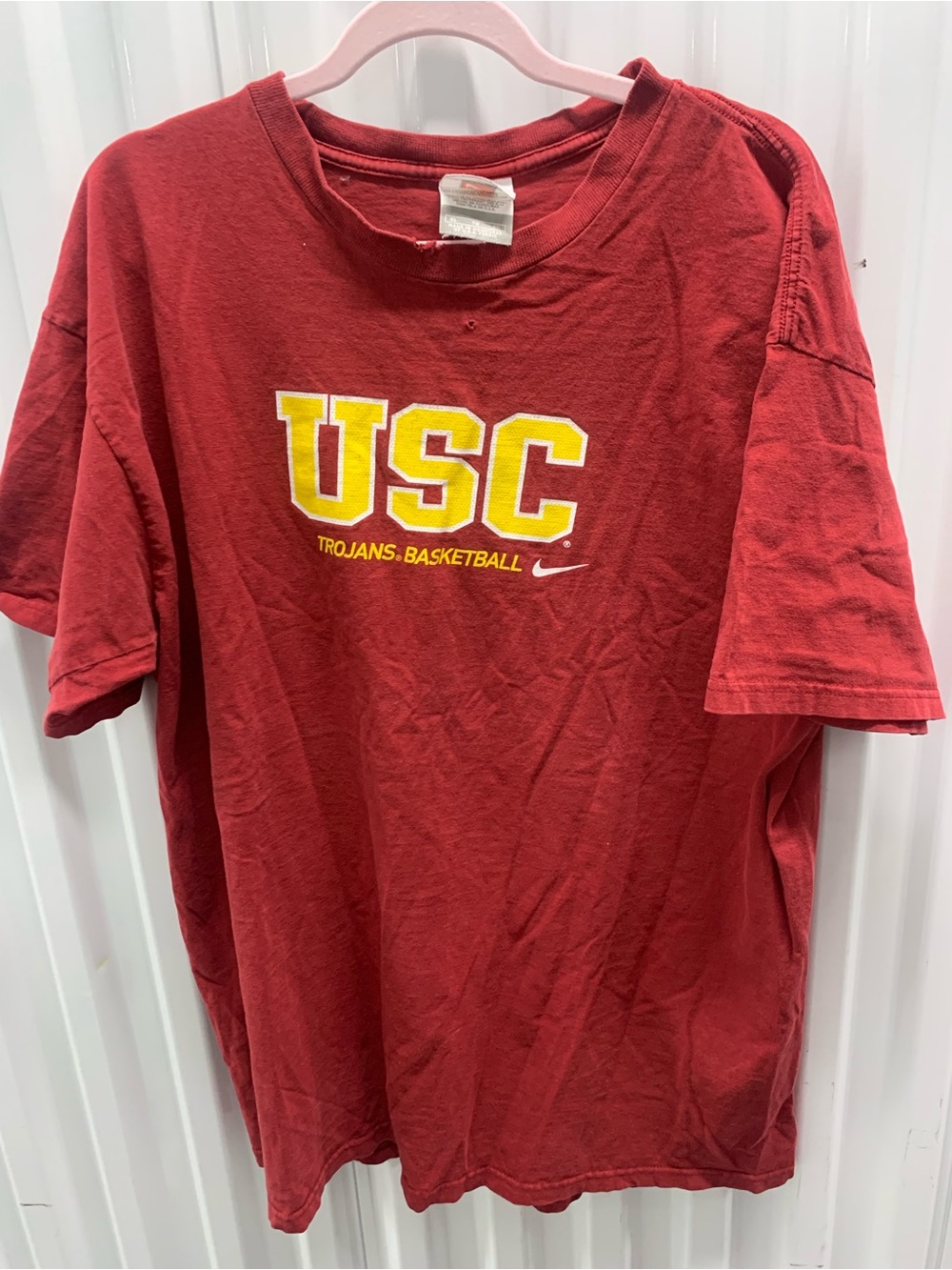 USC Trojans Red Nike Vintage Basketball T-Shirt